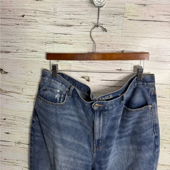 AMERICAN EAGLE Mom Jeans 18 Long blue - Picture 4 of 8